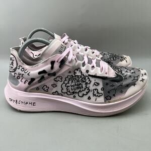 Nike Zoom Fly SP x Nathan Bell Doodles Sneakers Men Size 10.5 Pink Running Shoes